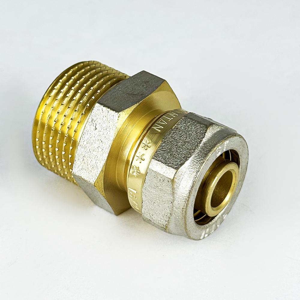 Згін із зовнішнім різьбленням з проточкою SANTAN 16х3/4" (38865) - фото 2 Згін із зовнішнім різьбленням з проточкою SANTAN 16х3/4" (38865) - фото 2