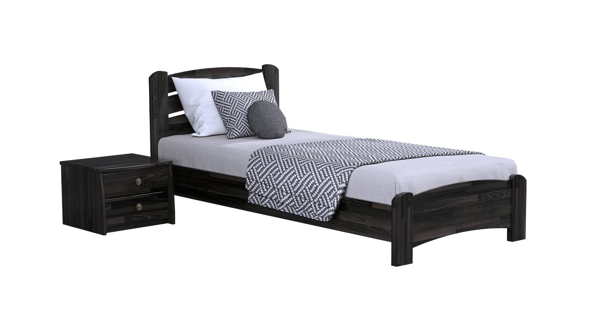 Кровать деревянная Estella Венеция Люкс Щит Л4 80х190 см Венге (3001669026)