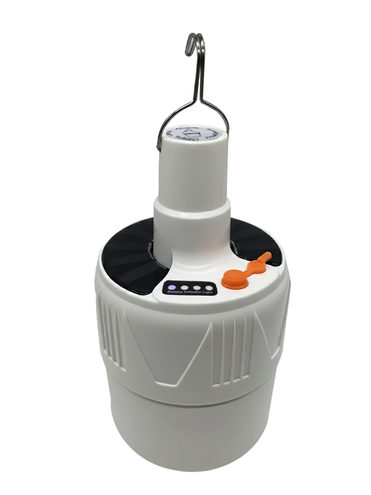 Лампа фонарь LED на аккумуляторе с подвесом портативная кемпинговая с солнечной панелью и USB (AL-150)