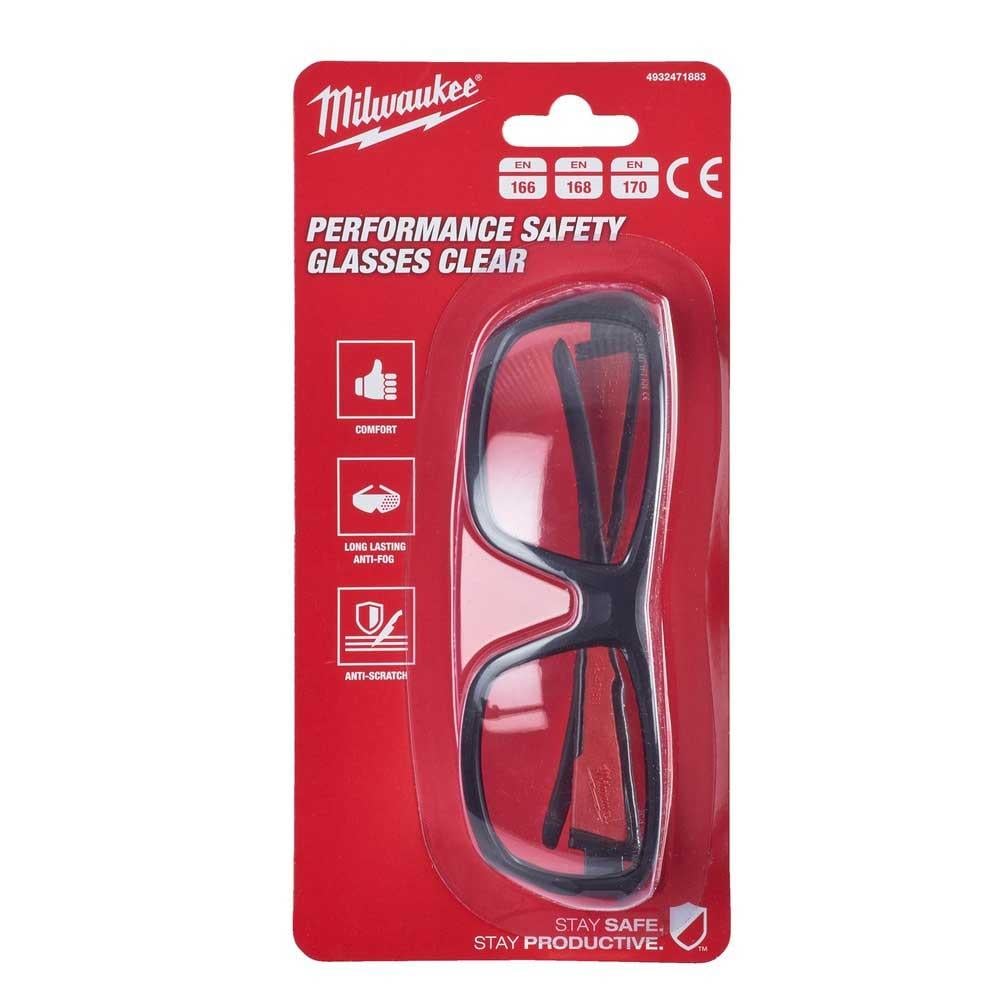 Окуляри захисні Milwaukee Performance Safety Glasses Clear протиосколкові (4932471883) - фото 5