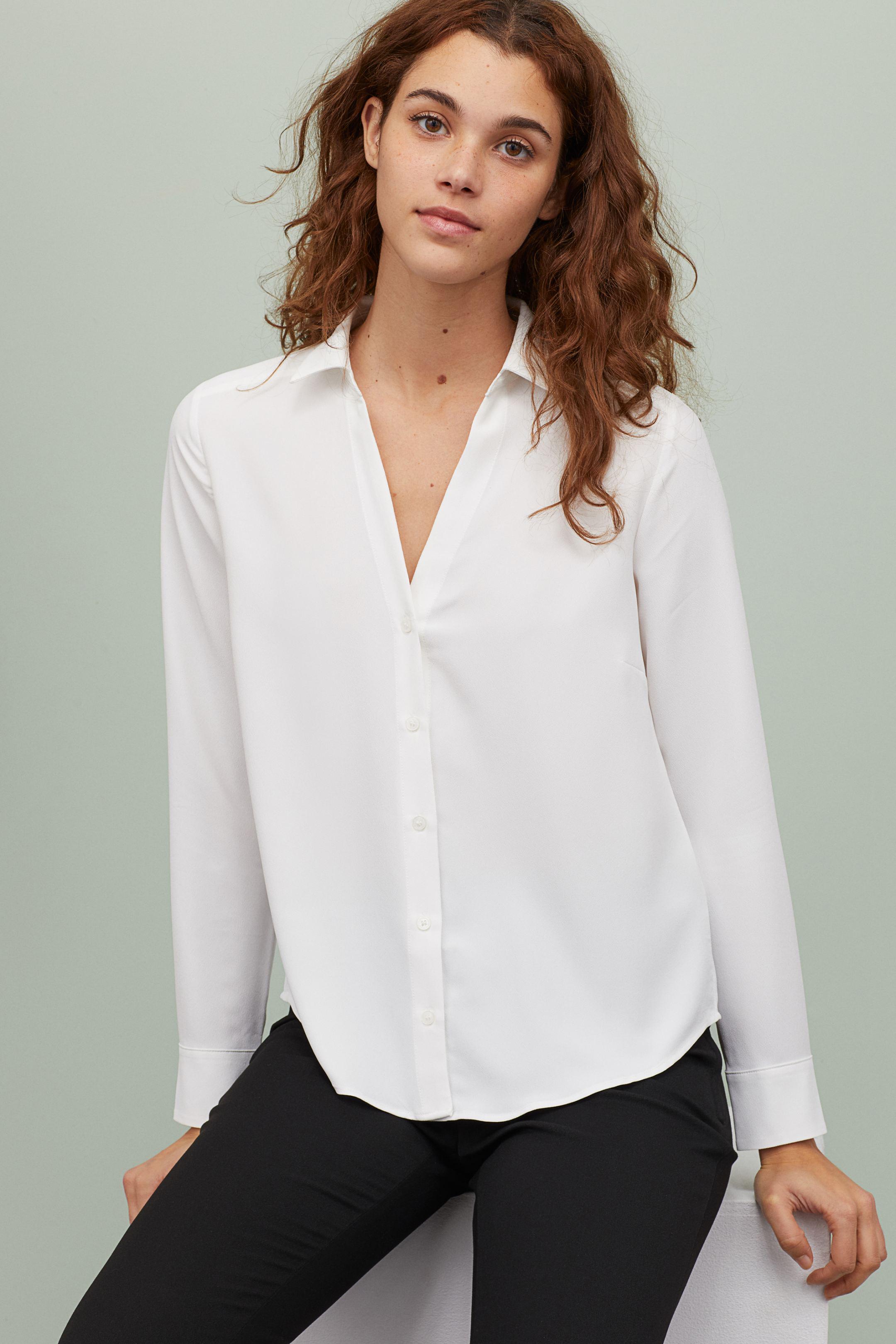 Блуза H&M р. 40 Белый (7628469)