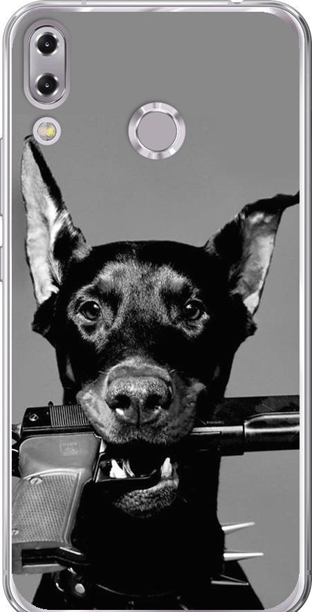 Чехол на Asus Zenfone 5 ZE620KL Доберман (2745u-1554-42517)