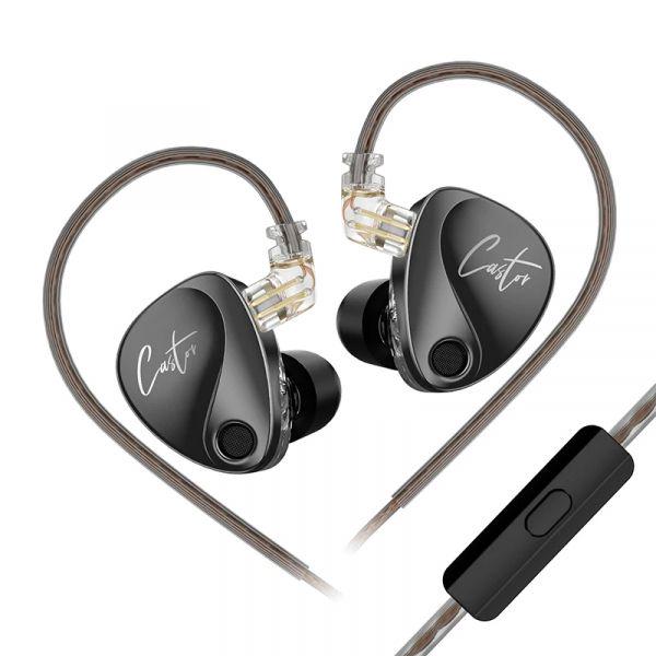 Навушники KZ Castor Improved Bass mic Black