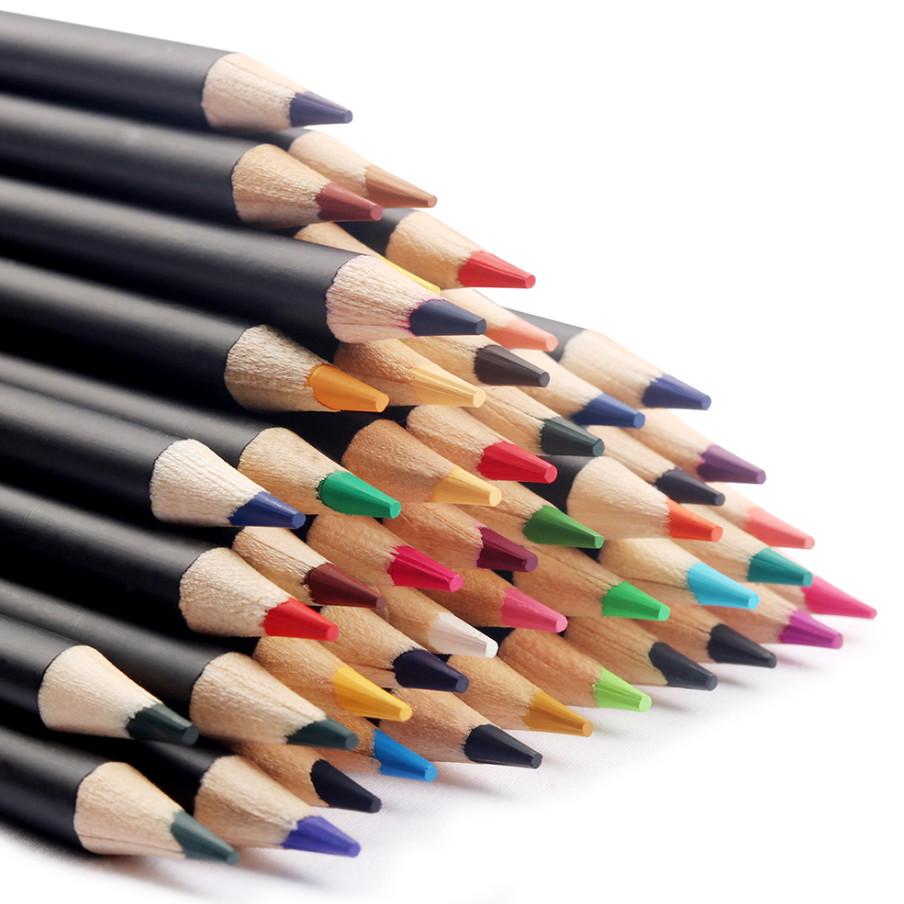 Набір кольорових олівців KALOUR 72 кольори із грифелем на восковій основі - фото 4