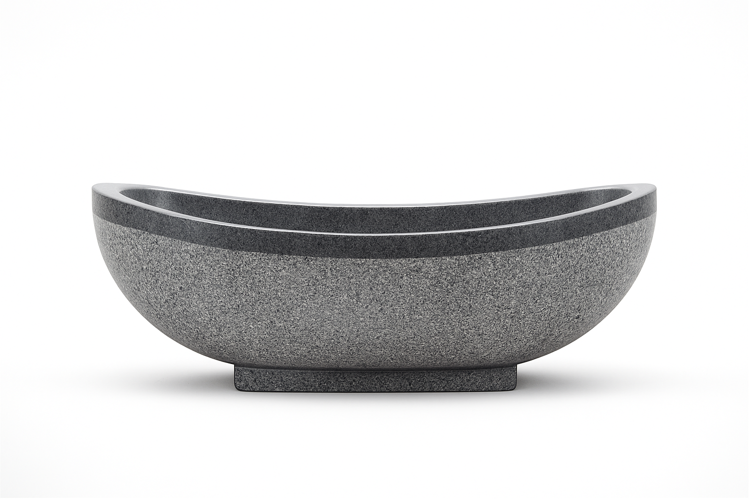 Ванна SpiritofStone Old Boat Терраццо из литого камня 180х100 см Серый (RS-11.1)