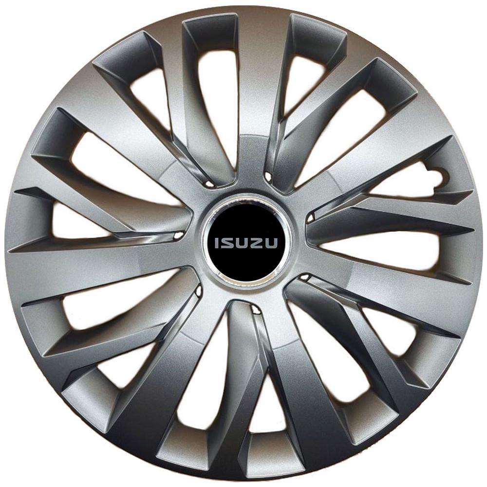 Колпаки SJS 228 с логотипом Isuzu 4 шт. R14 Серебряный (2789079976)