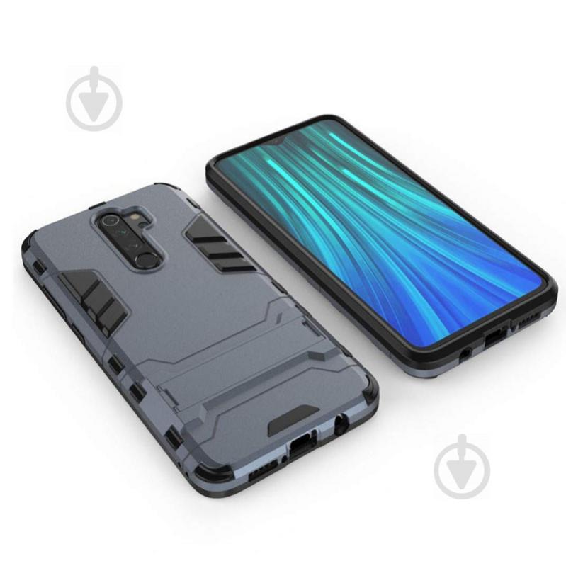 Удароміцний чохол-підставка Epik Transformer для Xiaomi Redmi Note 8 Pro з потужним захистом корпусу Сірий (789469)