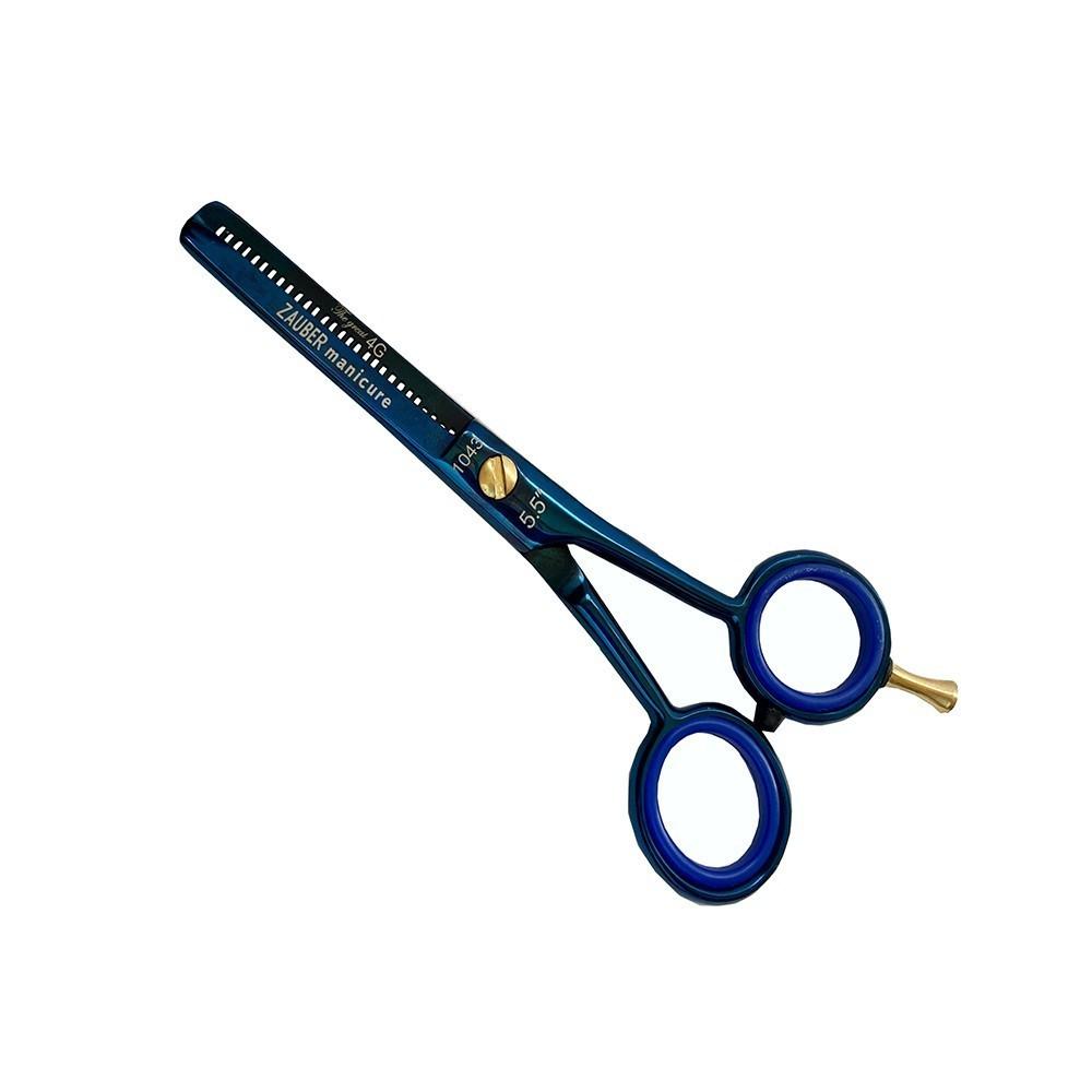 Ножницы филировочные Zauber-manicure Синий (1043-55)
