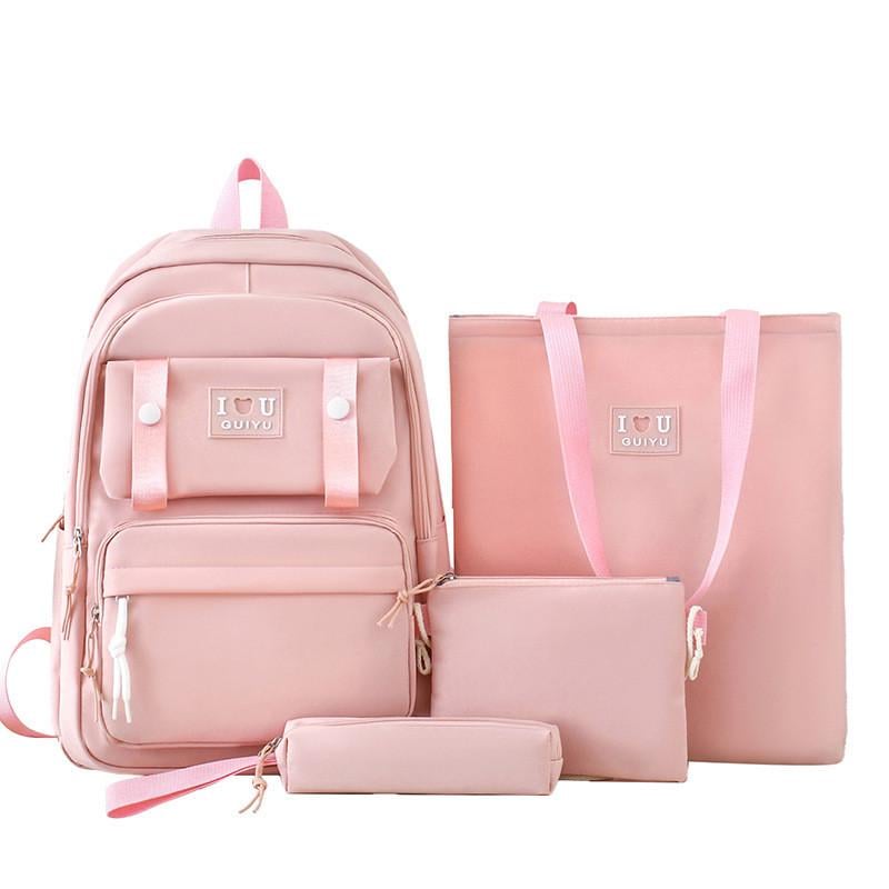 Школьный рюкзак для девочки 4в1 Розовый (SG5575-3) - фото 1