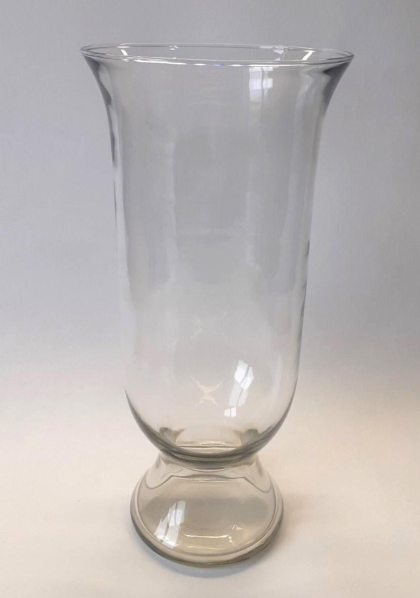 Ваза стеклянная на ножке Гутняр Аврора 35х16 см Прозрачный (1341)