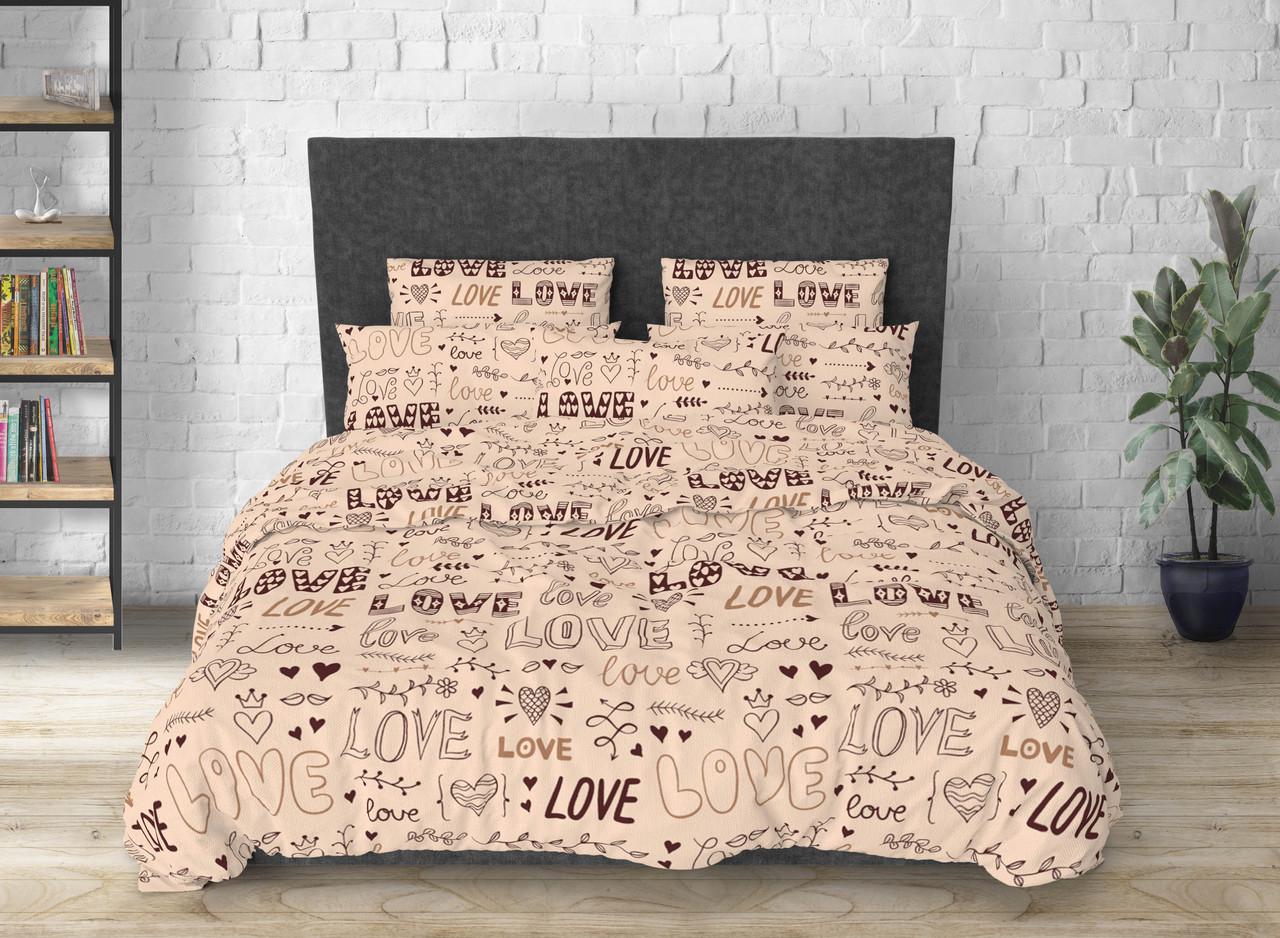 Комплект постельного белья Love бязь полуторный 150х220 см (GLux-4547/1.5)