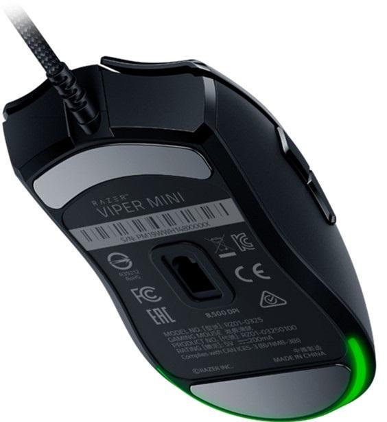 Мышь проводная игровая с подсветкой Razer Viper Mini USB Black (RZ01-03250100-R3M1) - фото 4 Мышь проводная игровая с подсветкой Razer Viper Mini USB Black (RZ01-03250100-R3M1) - фото 4