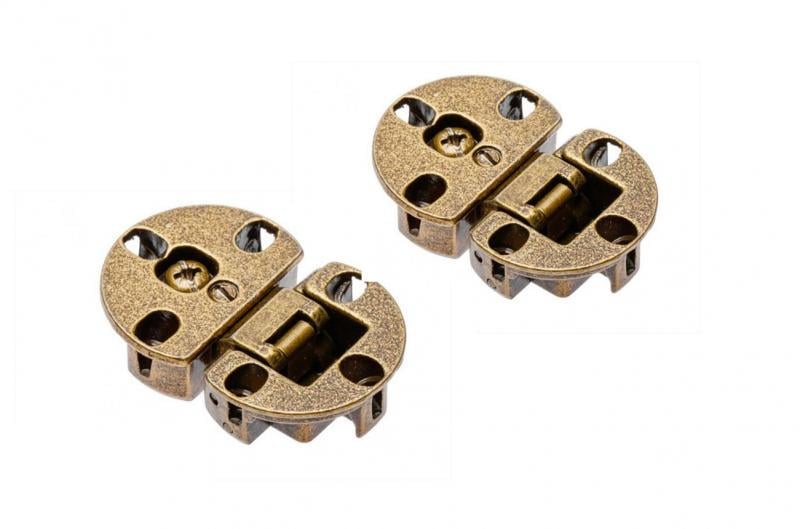 Петля барная с регулировкой GTV комплект 2 шт. Бронза