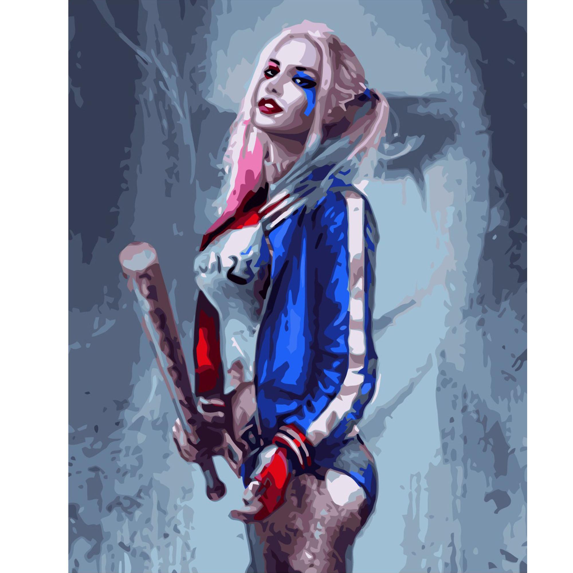 Картина по номерам Strateg Харли Квин 40x50 см (VA-1893)