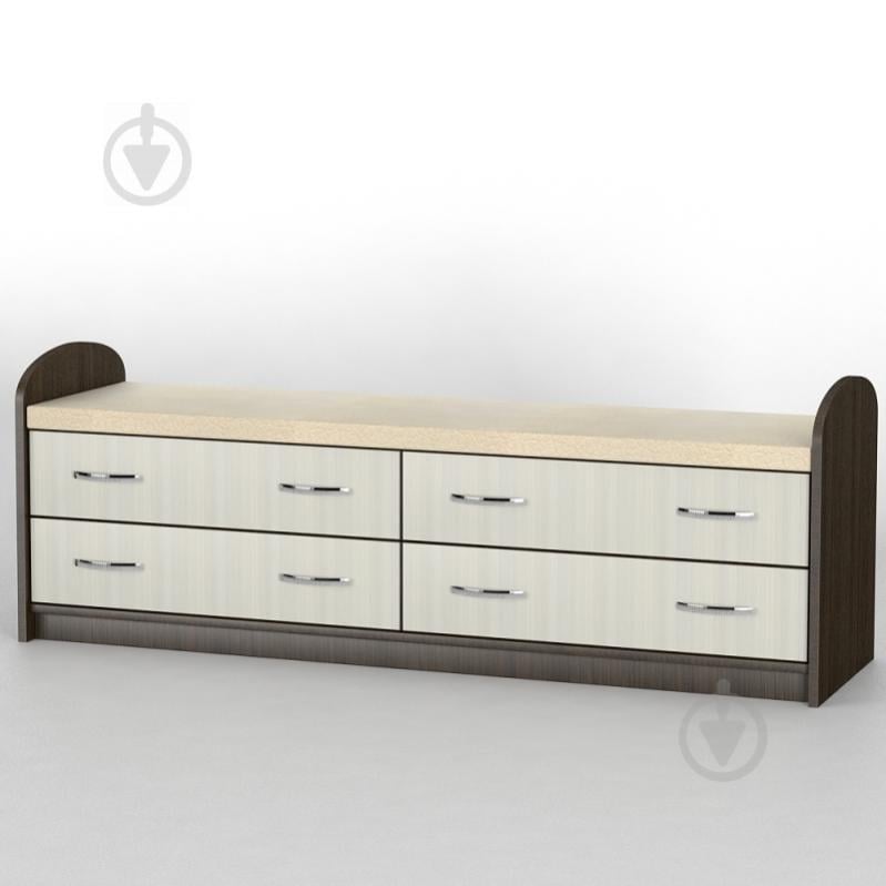 Комод прикроватный Тиса Мебель КП-106 Венге/Дуб молочный Комод прикроватный Тиса Мебель КП-106 Венге/Дуб молочный