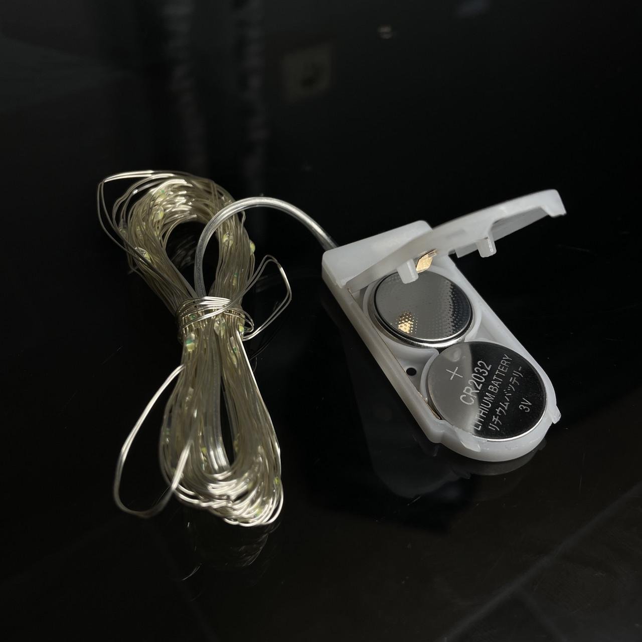 Гірлянда Роса на батарейках CR2032 50LED 5 м Теплий білий (1725443702) - фото 2 Гірлянда Роса на батарейках CR2032 50LED 5 м Теплий білий (1725443702) - фото 2