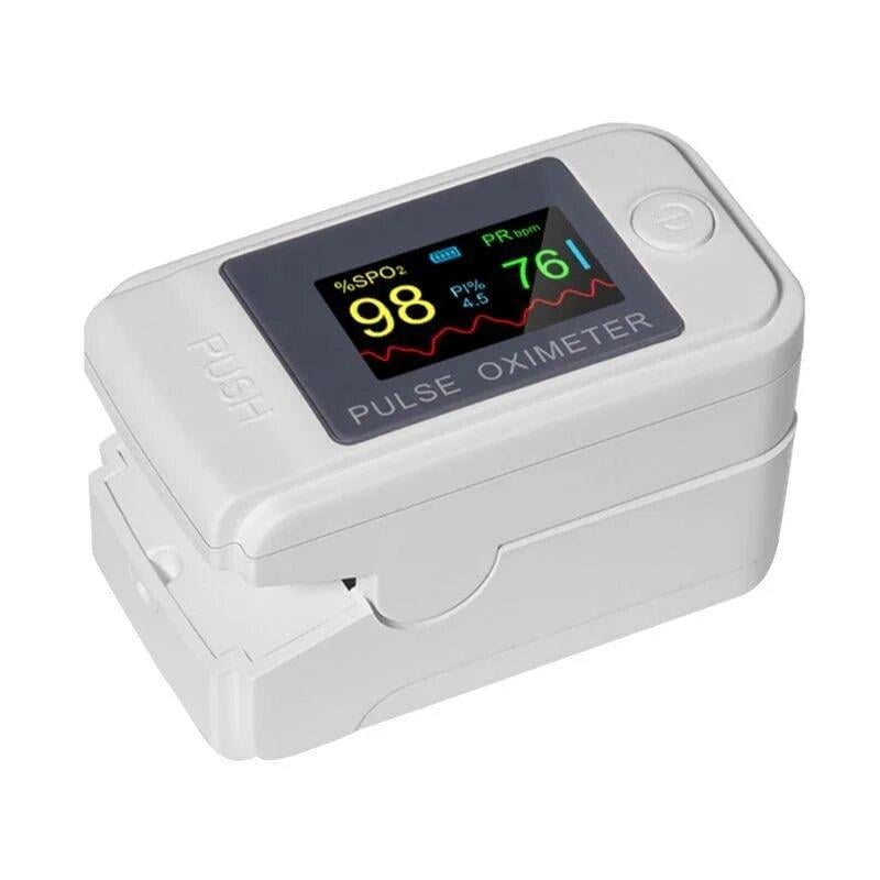 Пульсоксиметр портативный Fingertip Pulse Oximeter LK-89 White Gray (kz146)