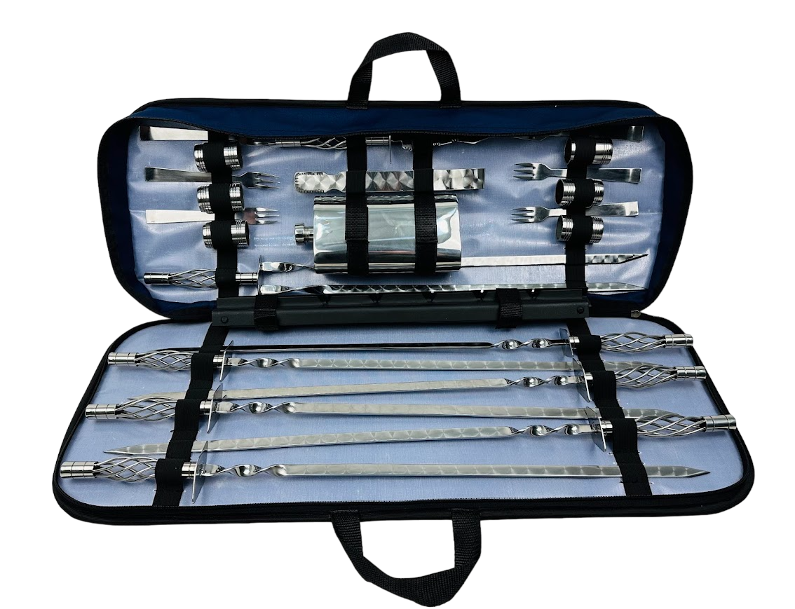 Набор шампуров подарочный Планшет эксклюзив в чехле 23 пр. (106-10-NB-2237)