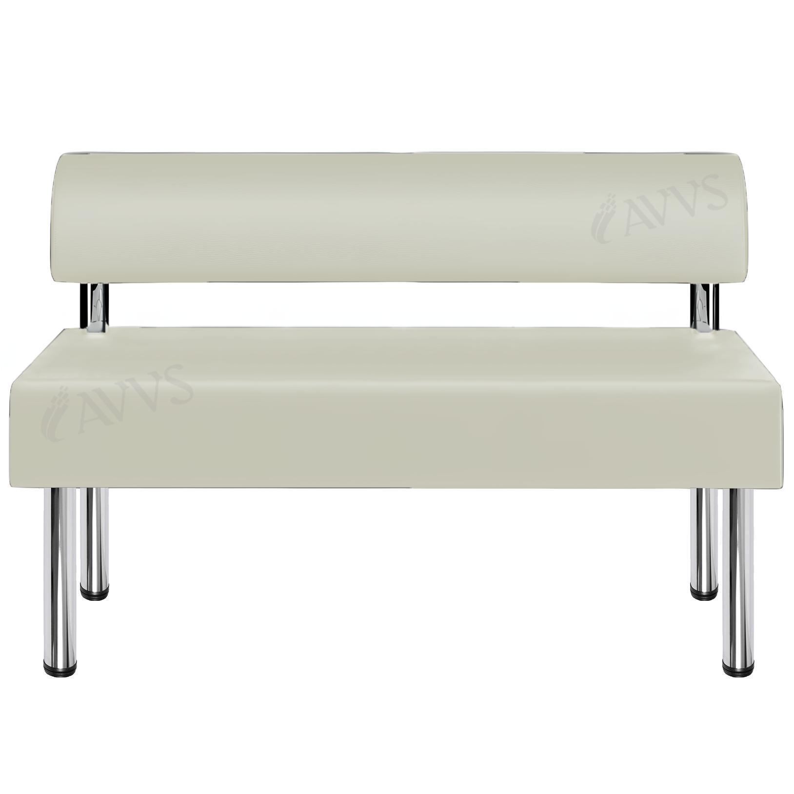 Диван офісний AVVS tech для очікування/приймальної 120 см Бежевий (noga25-75x120-beige) - фото 2