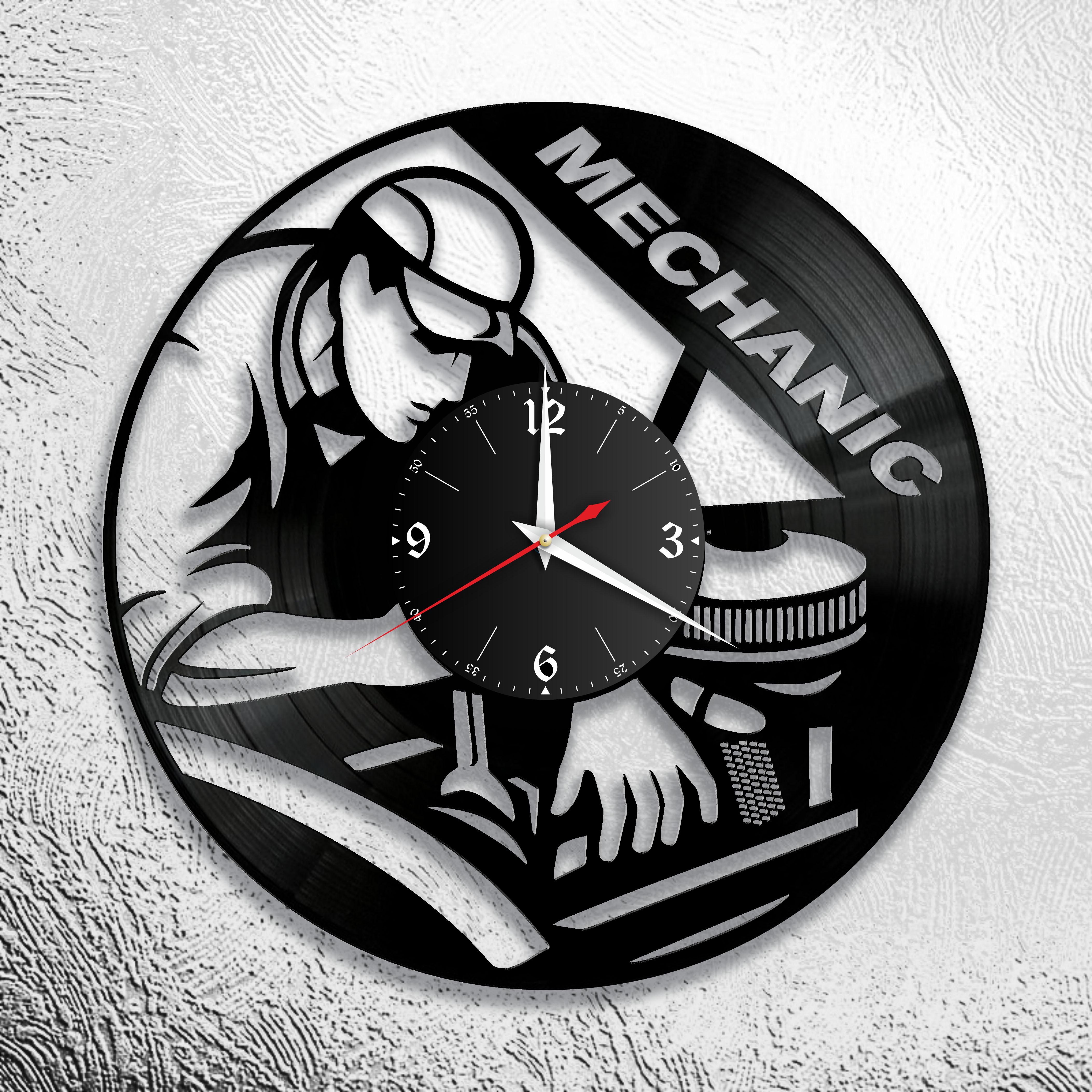 Часы настенные Механик 2992 из виниловой пластинки