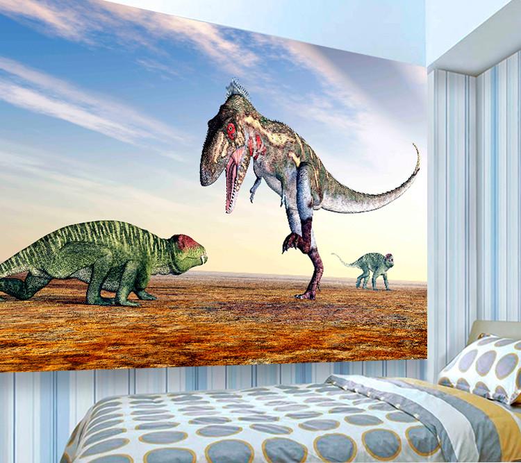 Фотообои 3D для детской комнаты Динозавры Фотообои 3D для детской комнаты Динозавры