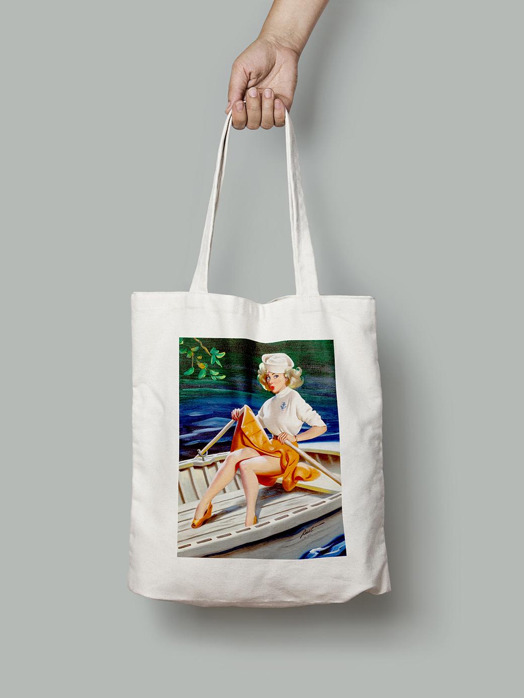 Эко-сумка Каноэ беда. Дональд Раст шопер (pin_up1740006_Bag)