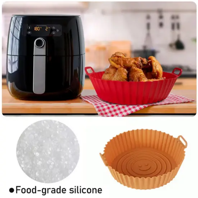 Форма-вкладиш силіконова Q-767 для аерогрилів та аерофритюрниць Помаранчевий - фото 4 Форма-вкладиш силіконова Q-767 для аерогрилів та аерофритюрниць Помаранчевий - фото 4