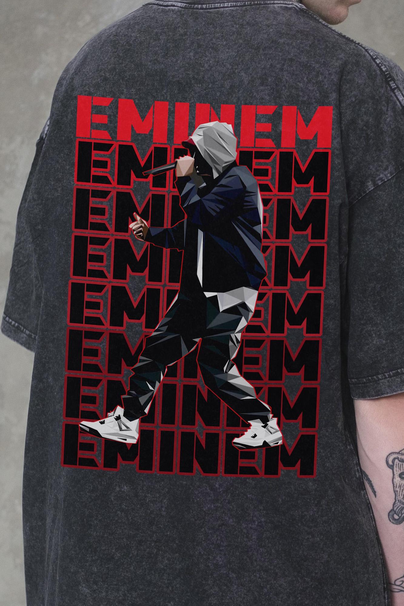 Футболка оверсайз Without Washed Eminem S/M Black (S/M8056330 8056331) - фото 2