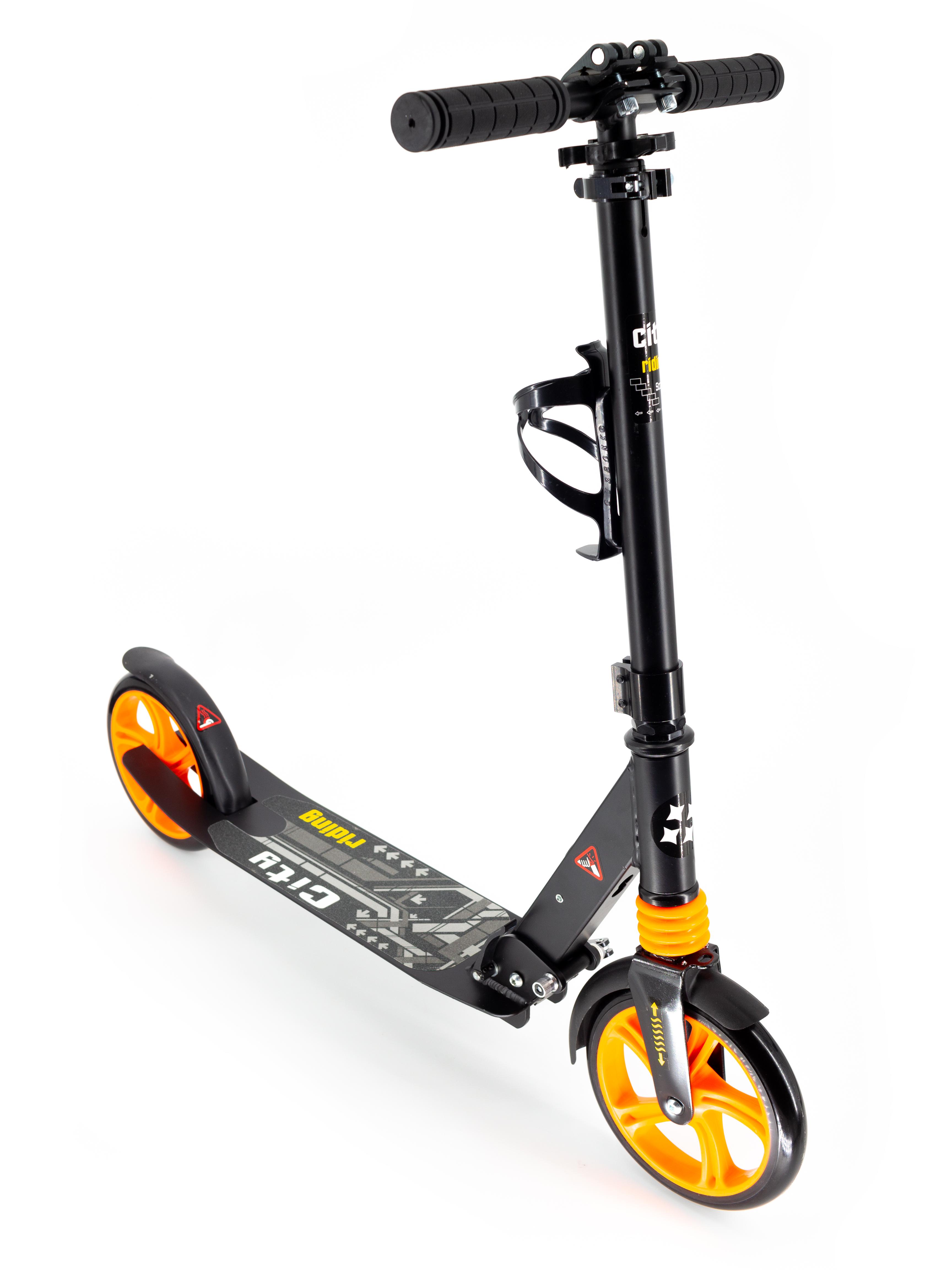 Самокат алюминиевый Scooter 2020 NEW 681 Черный