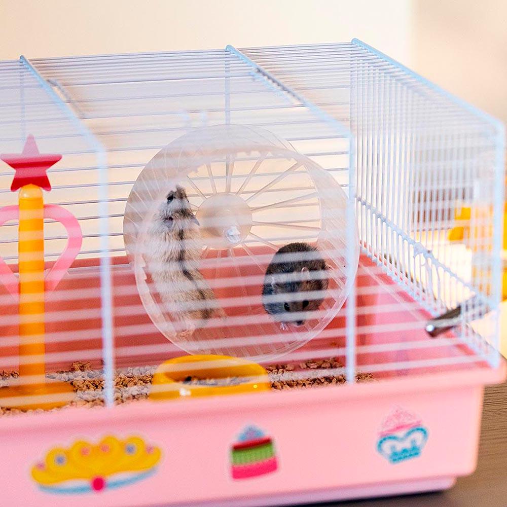 Клетка для хомяков в Комплект е с наклейками CRICETI 9 PRINCESS 46x29,5xh 23 см (A-036615) - фото 4