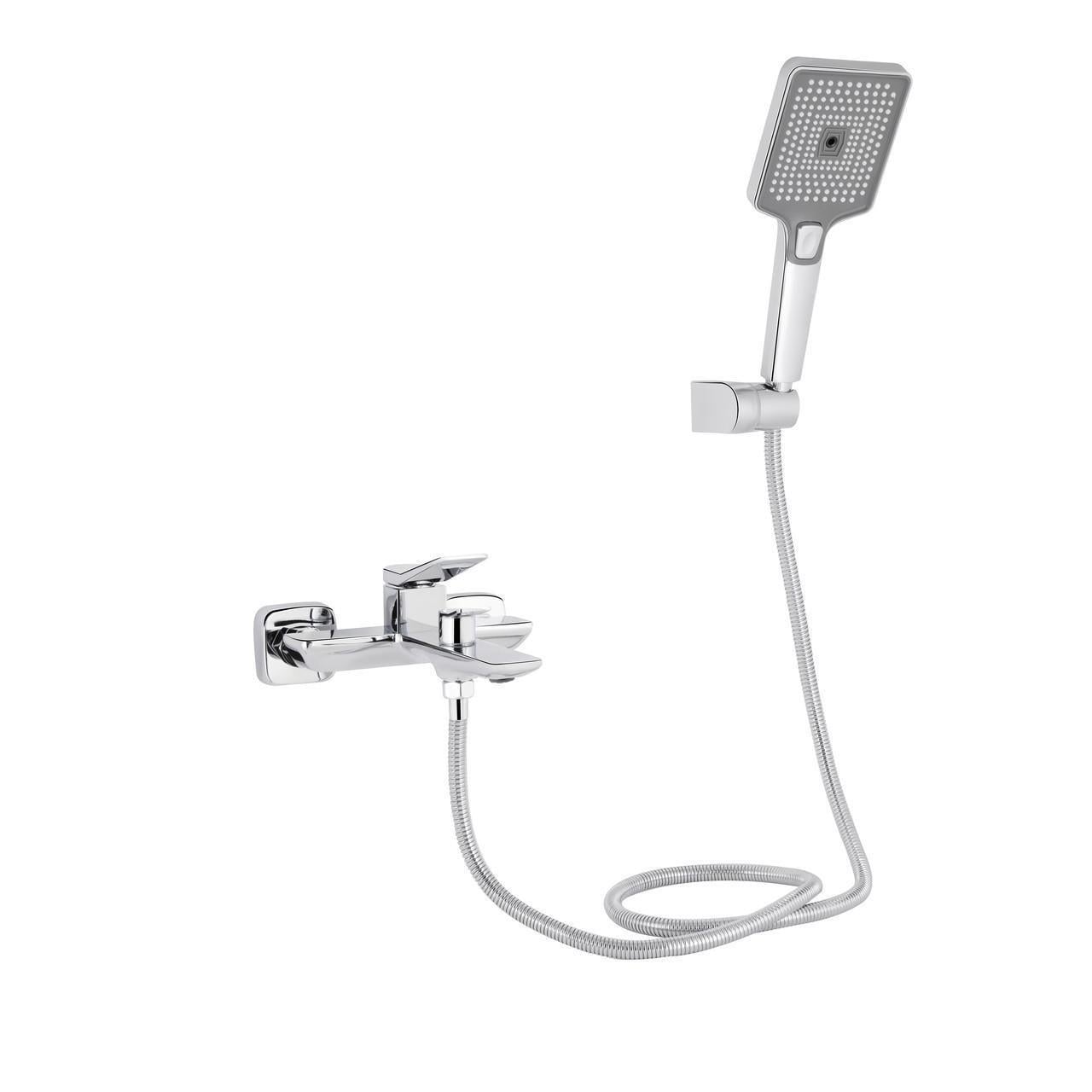Смеситель для ванной Qtap Presto QTPRE259CRM45574 с душевым гарнитуром Chrome (2552208924)