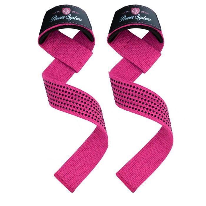 Лямки для тяги Power System PS-3420 G-Power Straps Pink (A-012083) - фото 1
