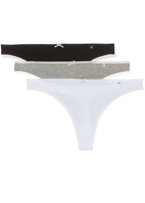 Комплект трусів Pretty polly Alice PDC017 3PP S Black/Grey Marl/White (5053014375423)