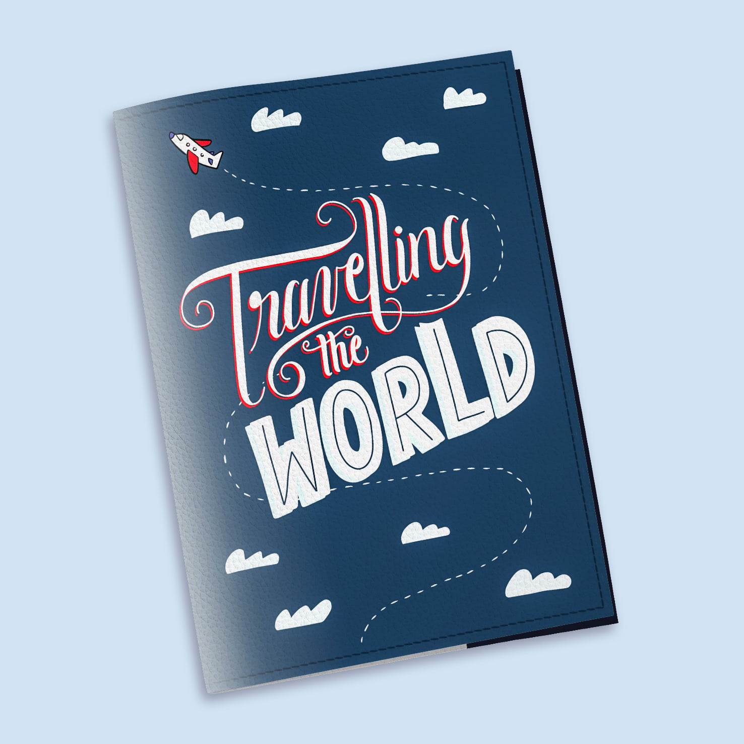 Обложка на паспорт The cover "Travelling the world" 9,6x13,3 см (908009)