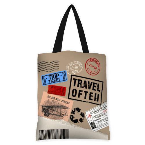 Сумка женская тканевая Presentville Travel of ten (SV UNI006 BL)