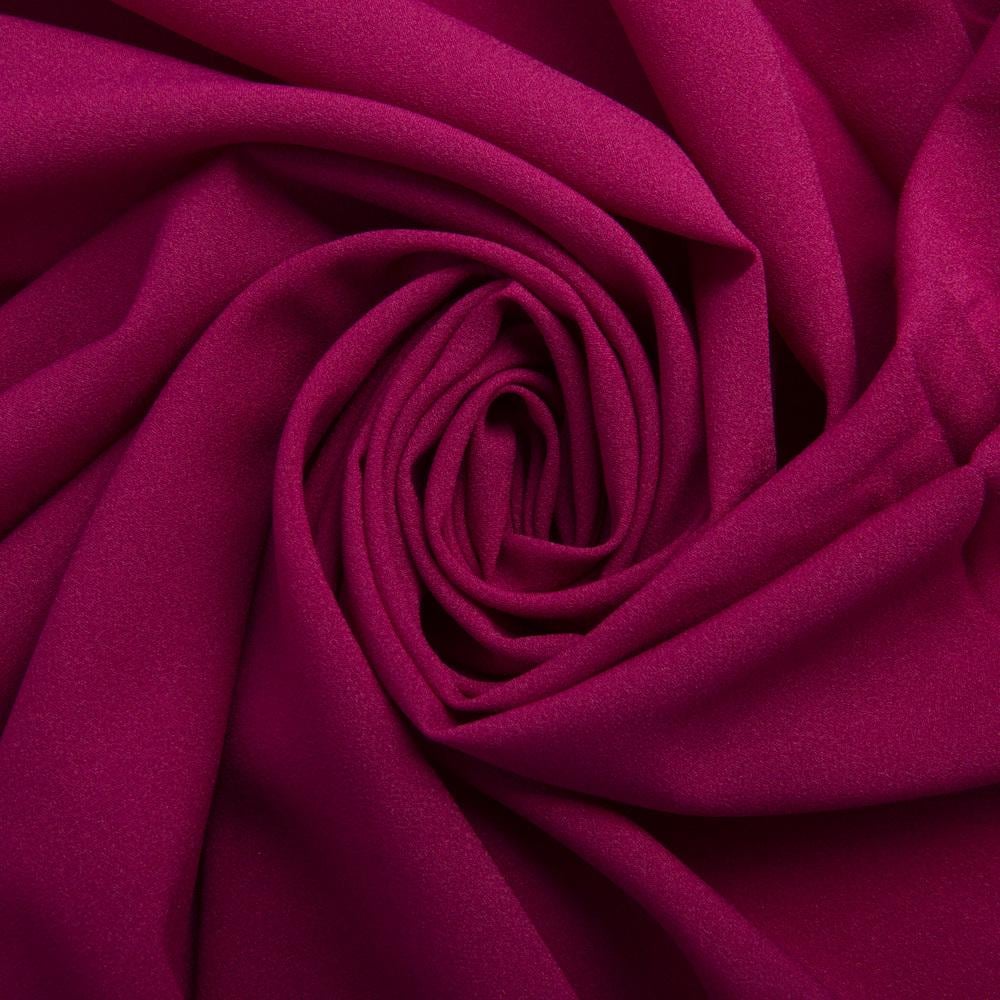 Тканина шифон Мосс креп Темно-рожевий (24695)