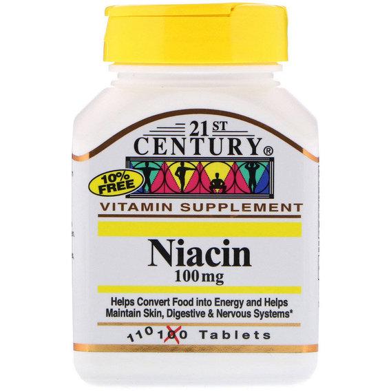 Ниацин 21st Century Niacin 100 мг 110 Tabs