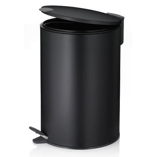 Ведро с педалью и крышкой Kela Mats металлическое 12 л Черный (10642) - фото 2 Ведро с педалью и крышкой Kela Mats металлическое 12 л Черный (10642) - фото 2