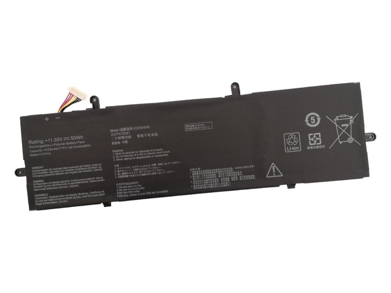 Аккумулятор для Asus ZenBook Flip 13 UX362FA/C31N1816 4335 mAh 50Wh (20765154)