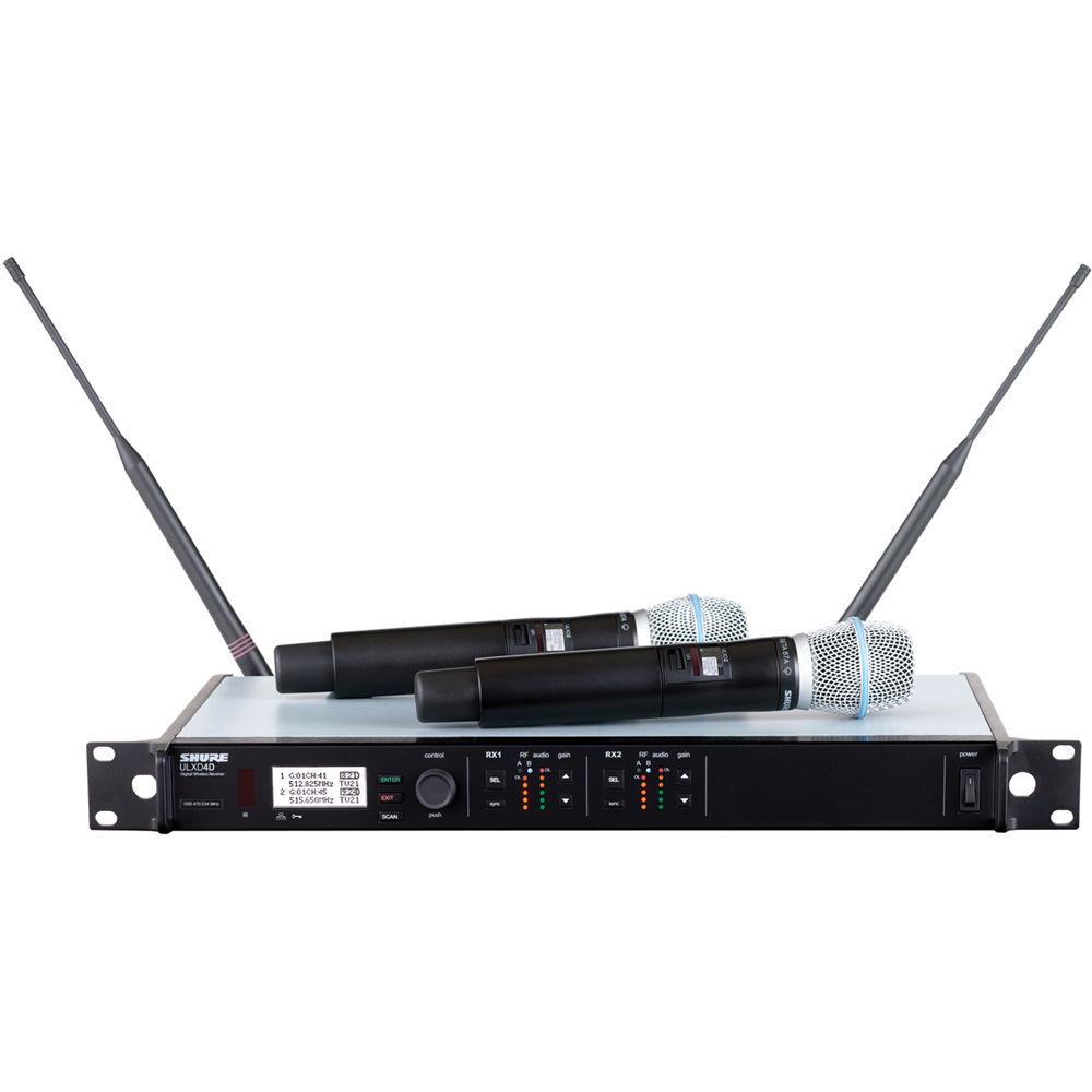 Радіосистема на два мікрофони SHURE ULXD24D BETA 87A (0068)
