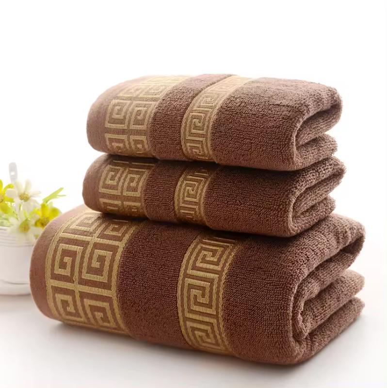 Набор полотенец Ornament Premium 3в1 140х70 см/74х34 см/74х34 см Коричневый (NR3in1BathBraunPREMIUM) - фото 1 Набор полотенец Ornament Premium 3в1 140х70 см/74х34 см/74х34 см Коричневый (NR3in1BathBraunPREMIUM) - фото 1