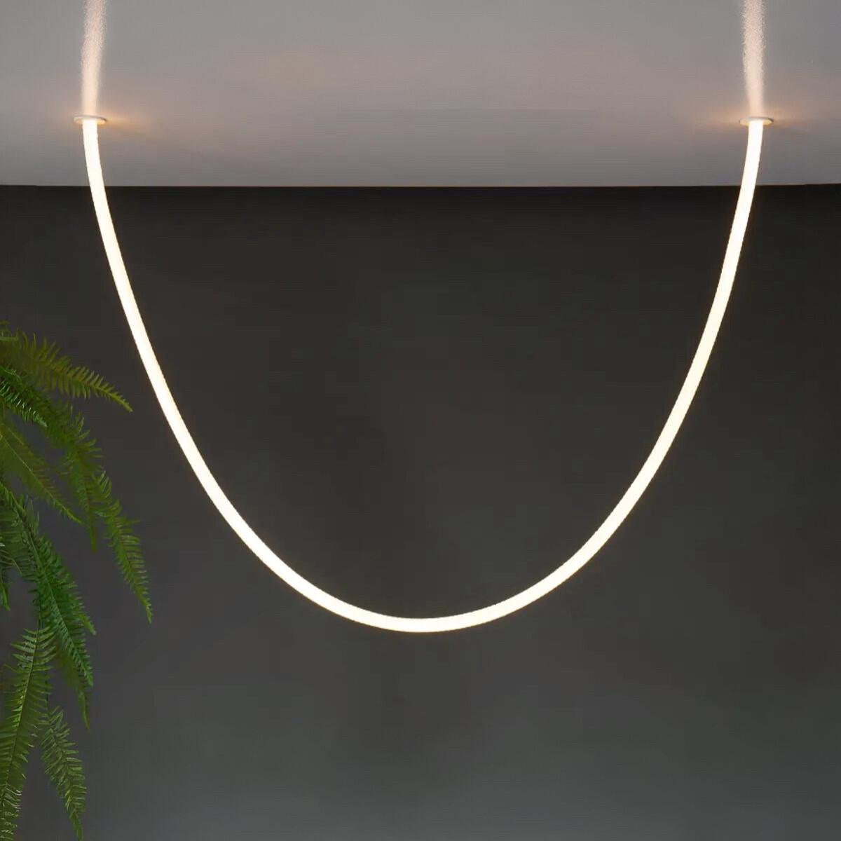 Подвесной светильник светодиодный Valeso 40W с гибким корпусом 4000К Белый (THD63816-1 40W)