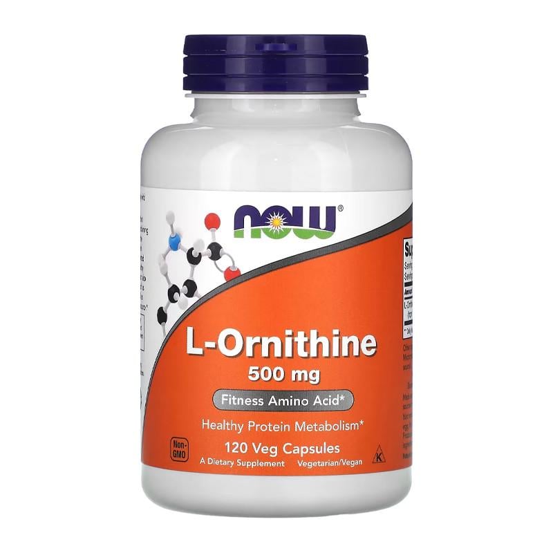Орнитин NOW L-Ornithine 500 мг 120 капс. (11316-01)