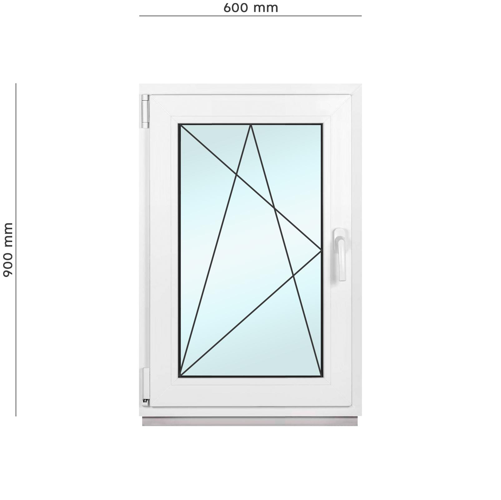 Вікно металопластикове Framex поворотно-відкидне з лівим відкриттям 600х900 мм Білий - фото 2