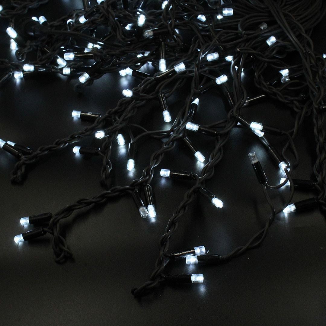 Гирлянда уличная бахрома Line Short curtain Xmas 150 LED W-BL 3,3 10 м Белый (1304128531)