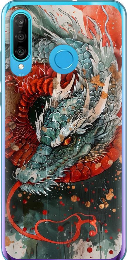 Чехол на Huawei P30 Lite Стихия огня (6101u-1651-42517)