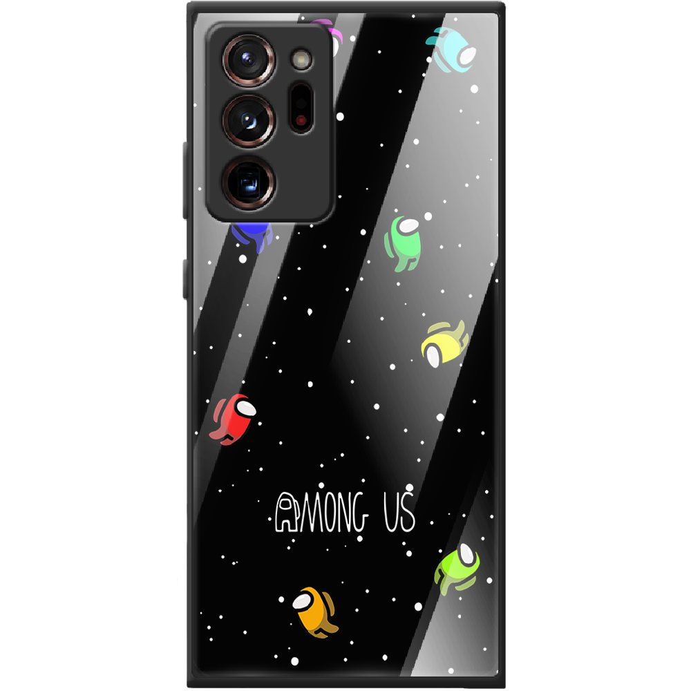 Чехол Boxface Samsung N985 Galaxy Note 20 Ultra Among Us Invisible Черный силикон со стеклом (40573-bk76-41111)