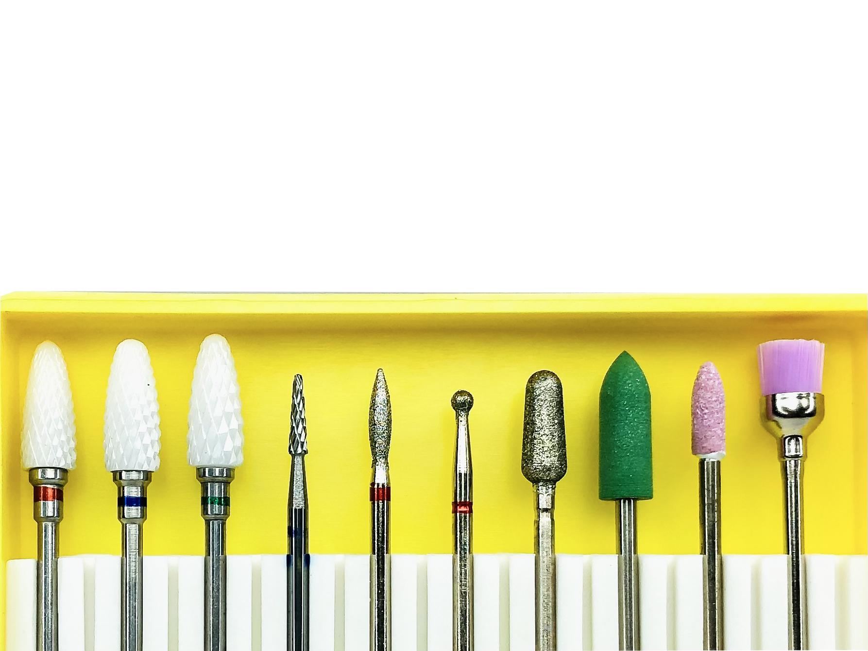 Набор фрез для маникюра насадка/аппаратный маникюр/наращивание/коррекция ногтей (BH-01) - фото 4 Набор фрез для маникюра насадка/аппаратный маникюр/наращивание/коррекция ногтей (BH-01) - фото 4