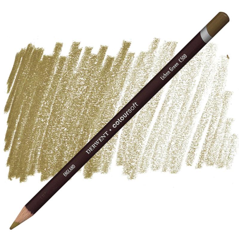 Карандаш цветной Derwent Coloursoft С500 Серый лишай (701002)