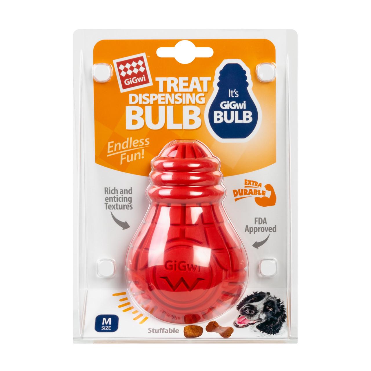 Игрушка для собак GiGwi Bulb Rubber Лампочка резиновая M Красный (2337) - фото 2 Игрушка для собак GiGwi Bulb Rubber Лампочка резиновая M Красный (2337) - фото 2